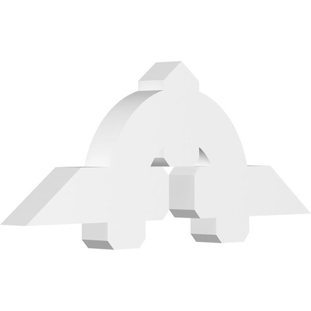 Ekena Millwork Ericson Architectural Grade PVC Gable Bracket, 48"W x 18"H x 4"D x 6"F, 9/12 Pitch GBP048X18X0406ERI00